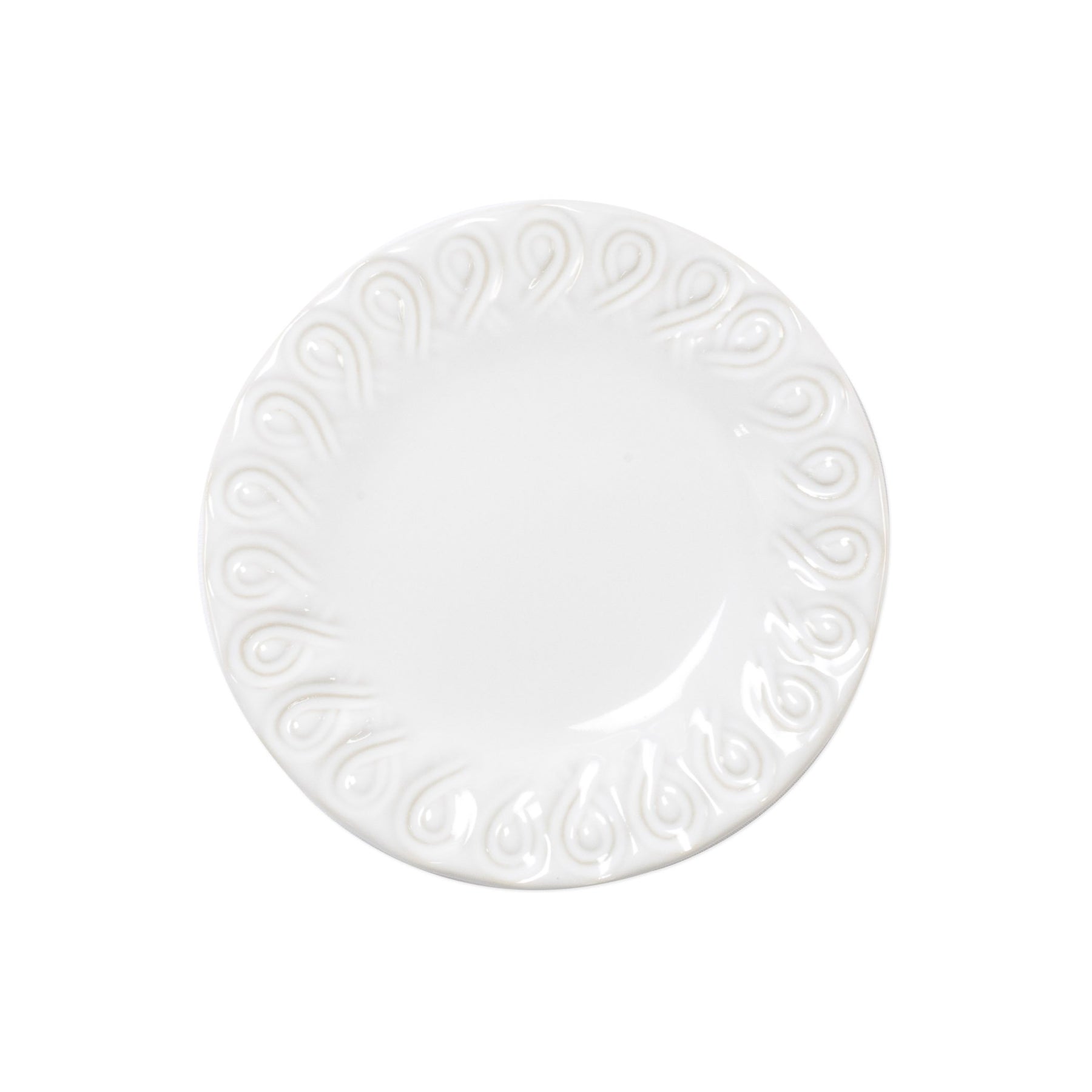 An image of Vietri Incanto Stone White Assorted Canape Plates - Set of 4