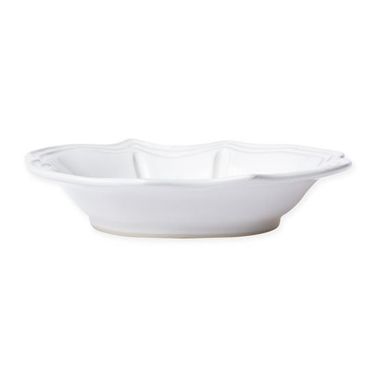 Vietri Incanto White Stone Baroque Pasta Bowl