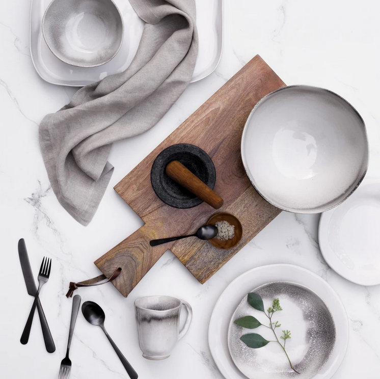 An image of Vietri Aurora Ash Medium Bowl