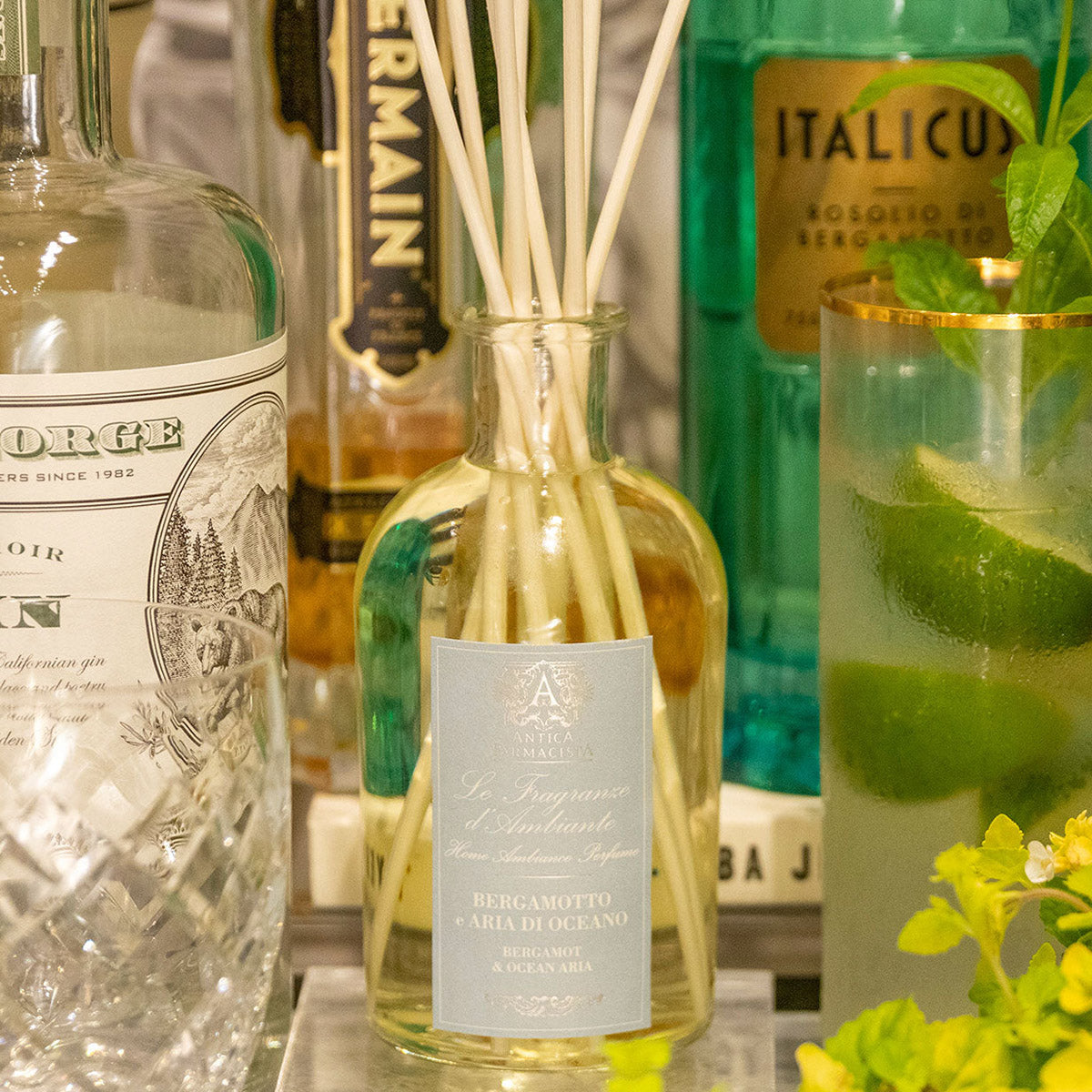 An image of Antica Farmacista Bergamot & Ocean Aira Reed Diffuser 8.5 fl oz