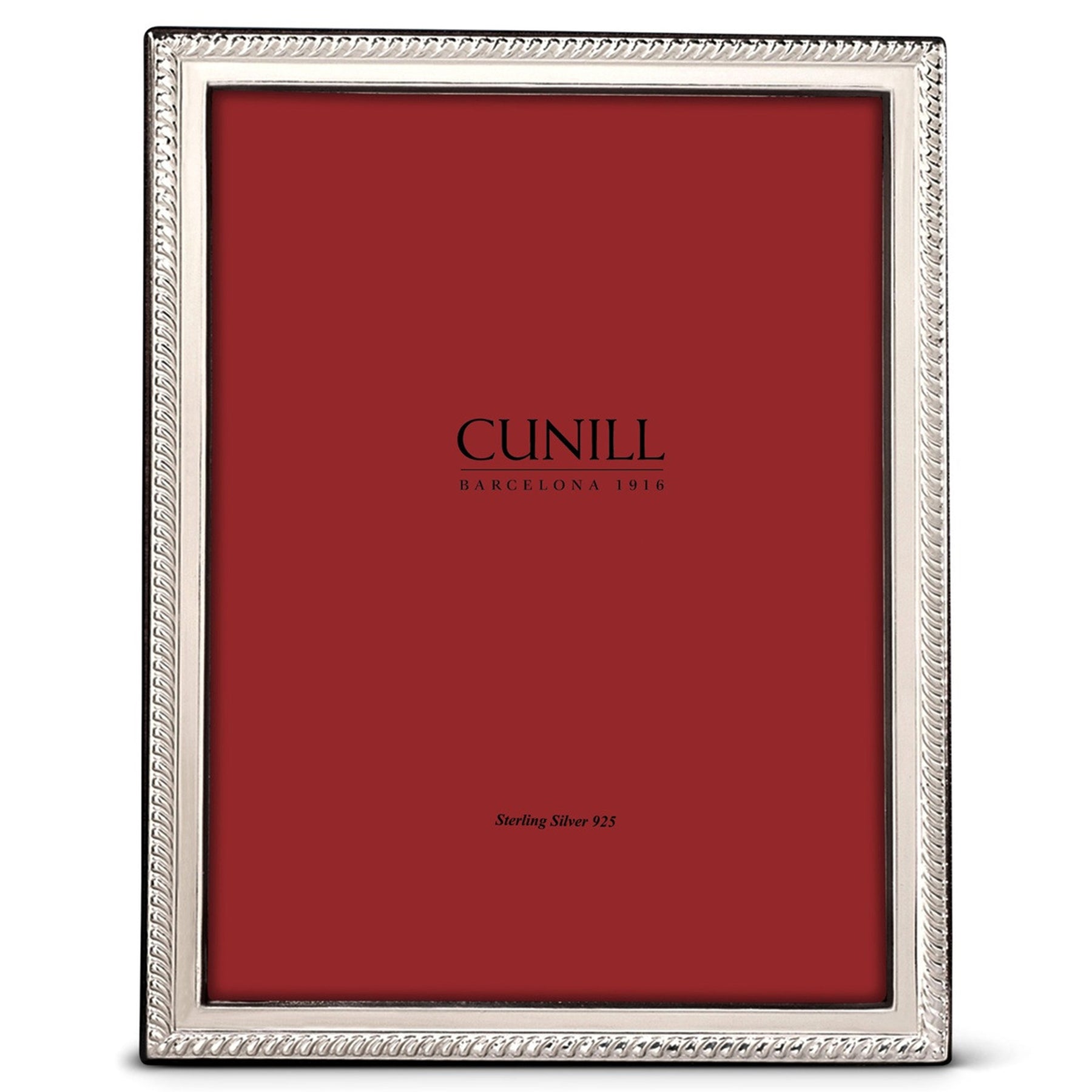 An image of Cunill Rope Slim Non-Tarnish Sterling Silver Picture Frame