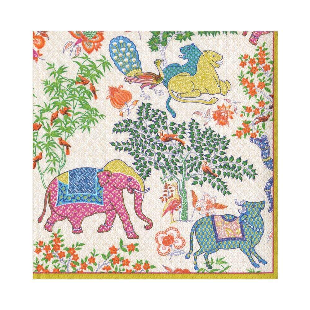 Caspari Le Jardin De Mysore Luncheon Napkins