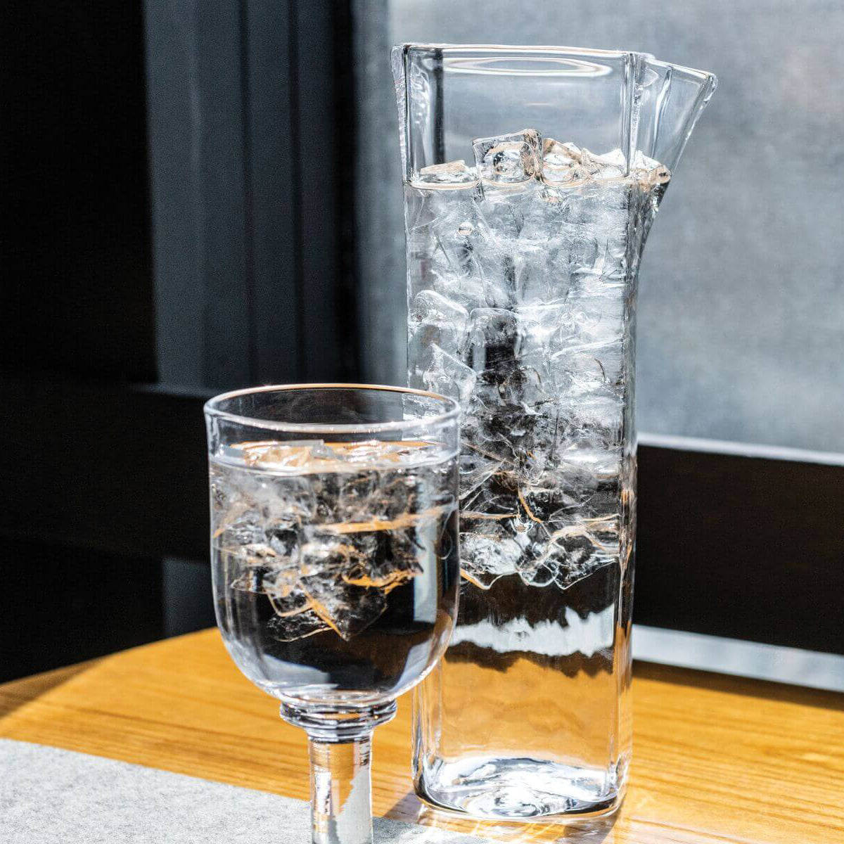 An image of Simon Pearce Woodbury Cocktail Carafe