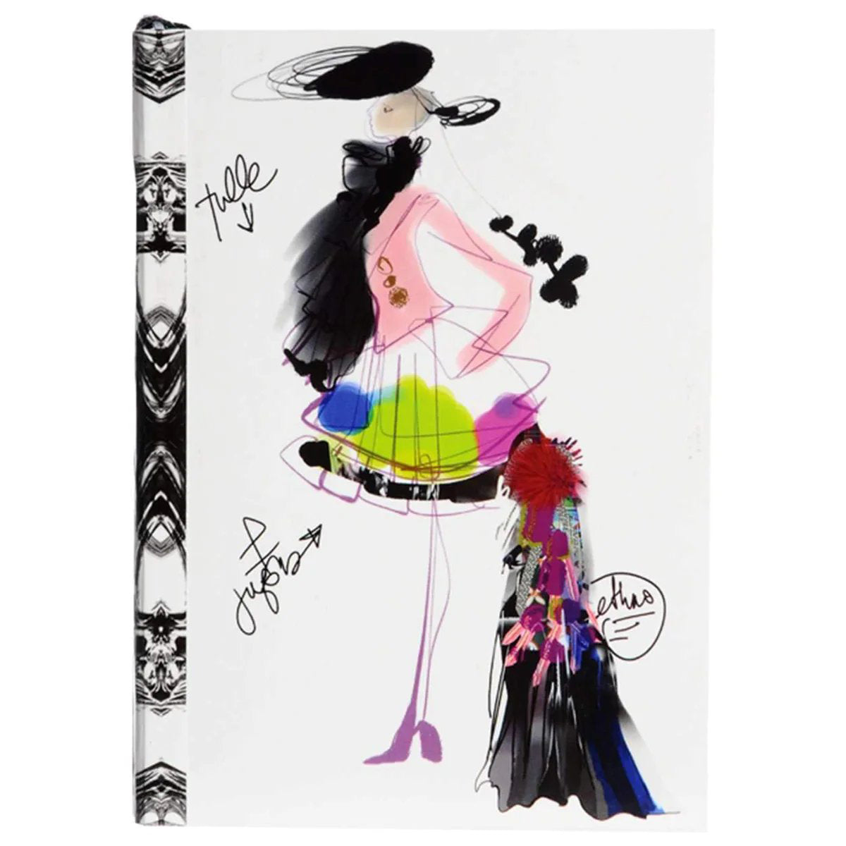 An image of Hachette Christian Lacroix Croquis Fashion Sketch Notebook - Small