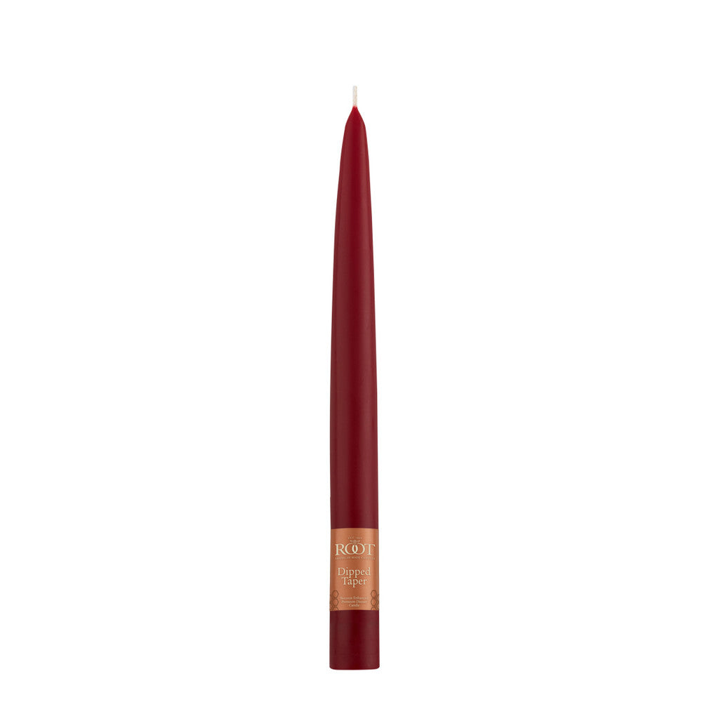An image of Root Candles 9" Tapers-Garnet