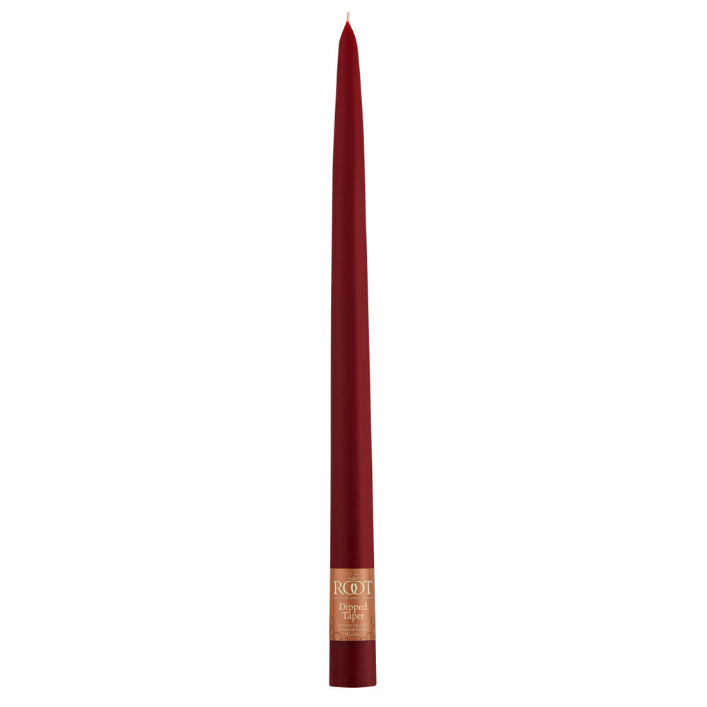 An image of Root Candles 12" Tapers-Garnet