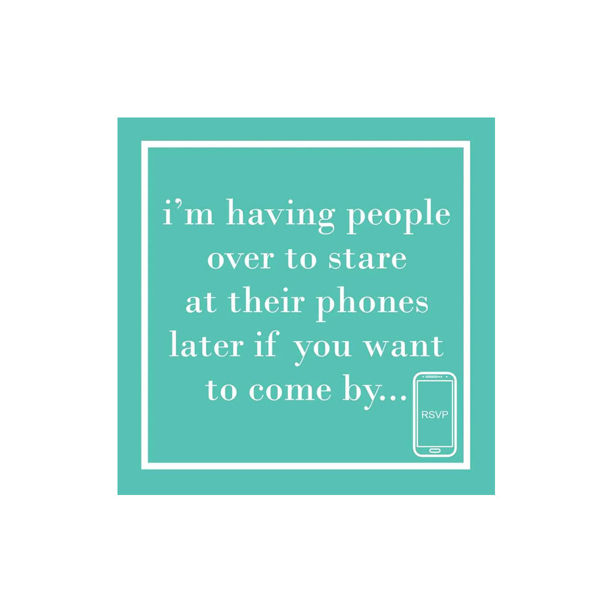 Their Phones Cocktail Napkins