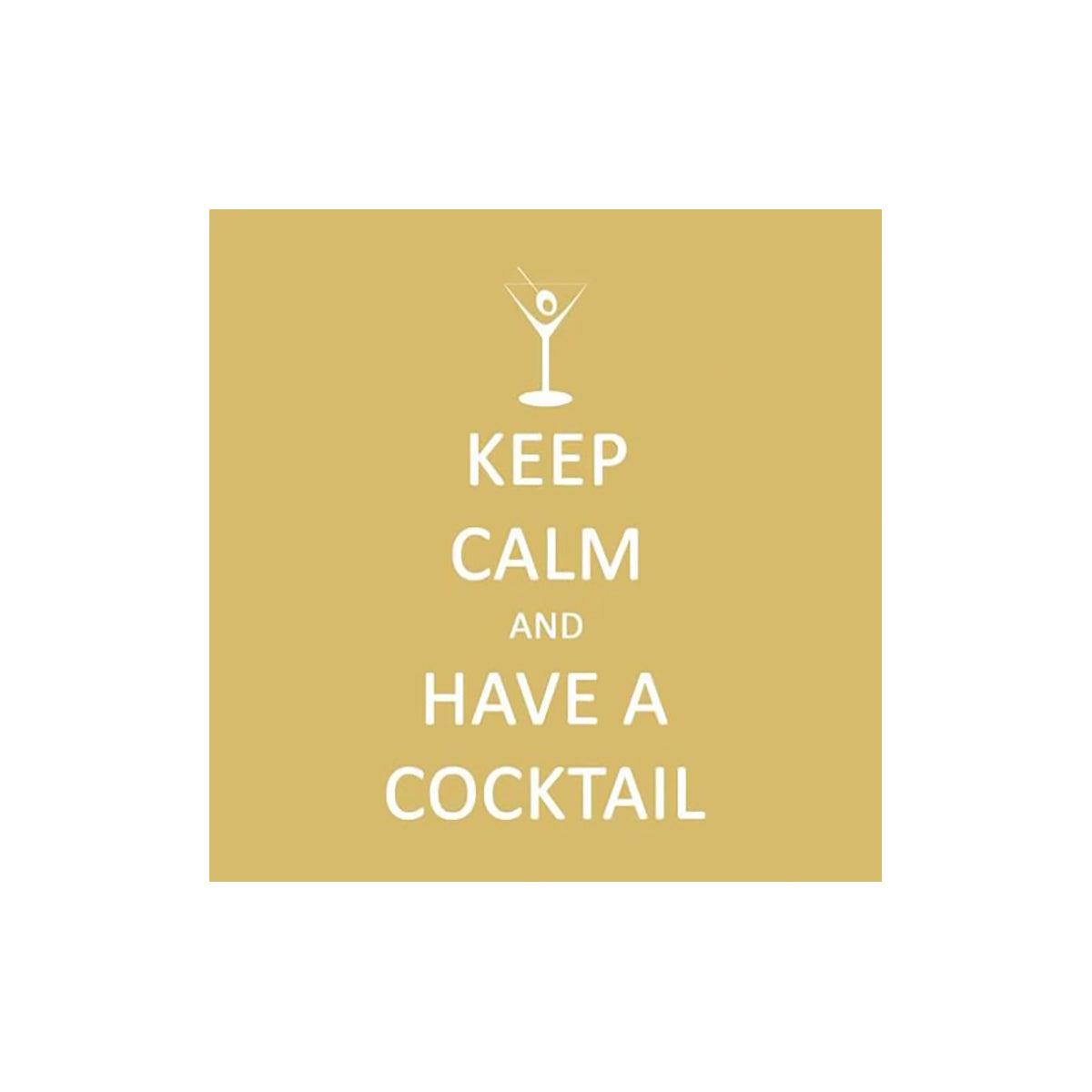 Keep Calm and Have a Cocktail Napkins