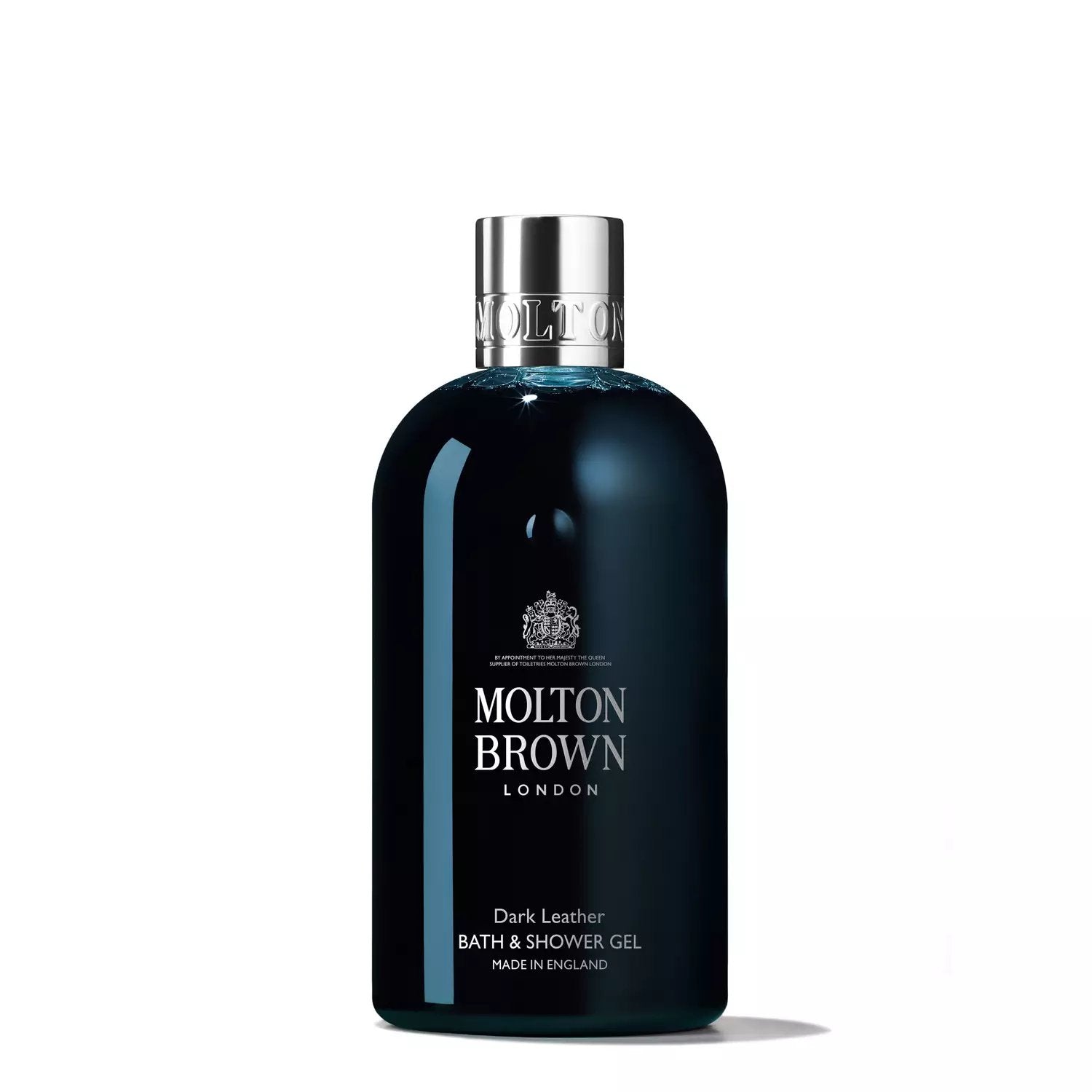 An image of Molton Brown Dark Leather Bath & Shower Gel 10 fl oz