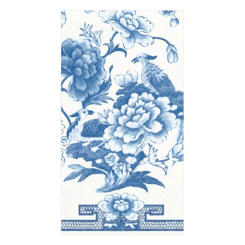 An image of Caspari Blue & White Guest Towels
