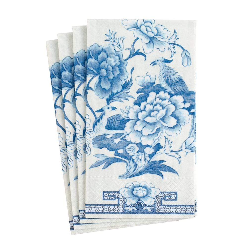 An image of Caspari Blue & White Guest Towels