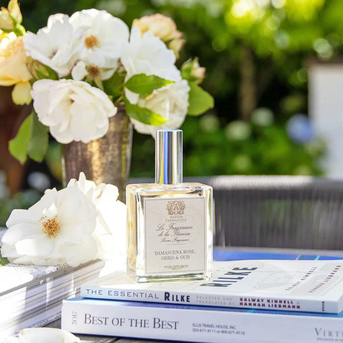 An image of Antica Farmacista Damascena Rose, Orris and Oud Room & Linen Spray