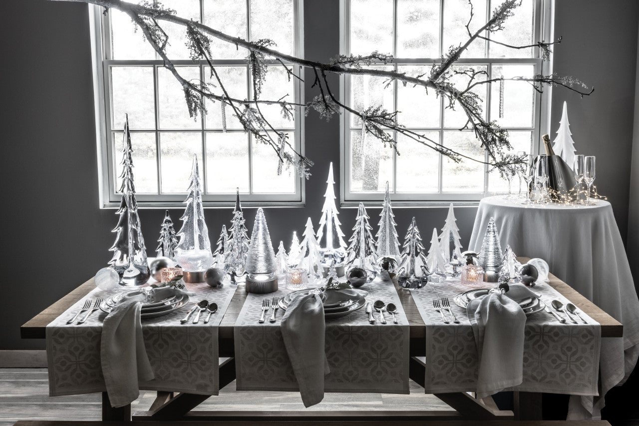 Simon Pearce Snowy Branches Evergreen in Gift Box