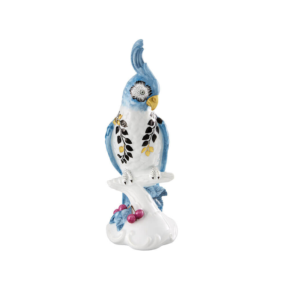 An image of Vista Alegre Christian Lacroix Primavera Cockatoo Candleholder
