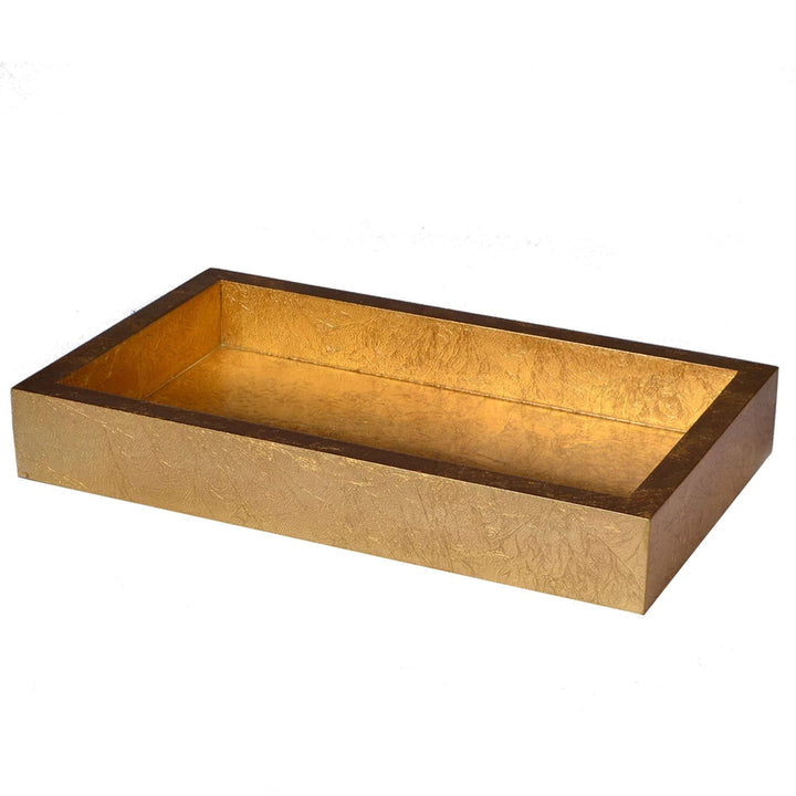 Mike and Ally Eos Gold Leaf Small Rectangle Tray
