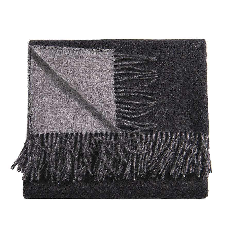 Simple Things Baby Alpaca Throw - Charcoal