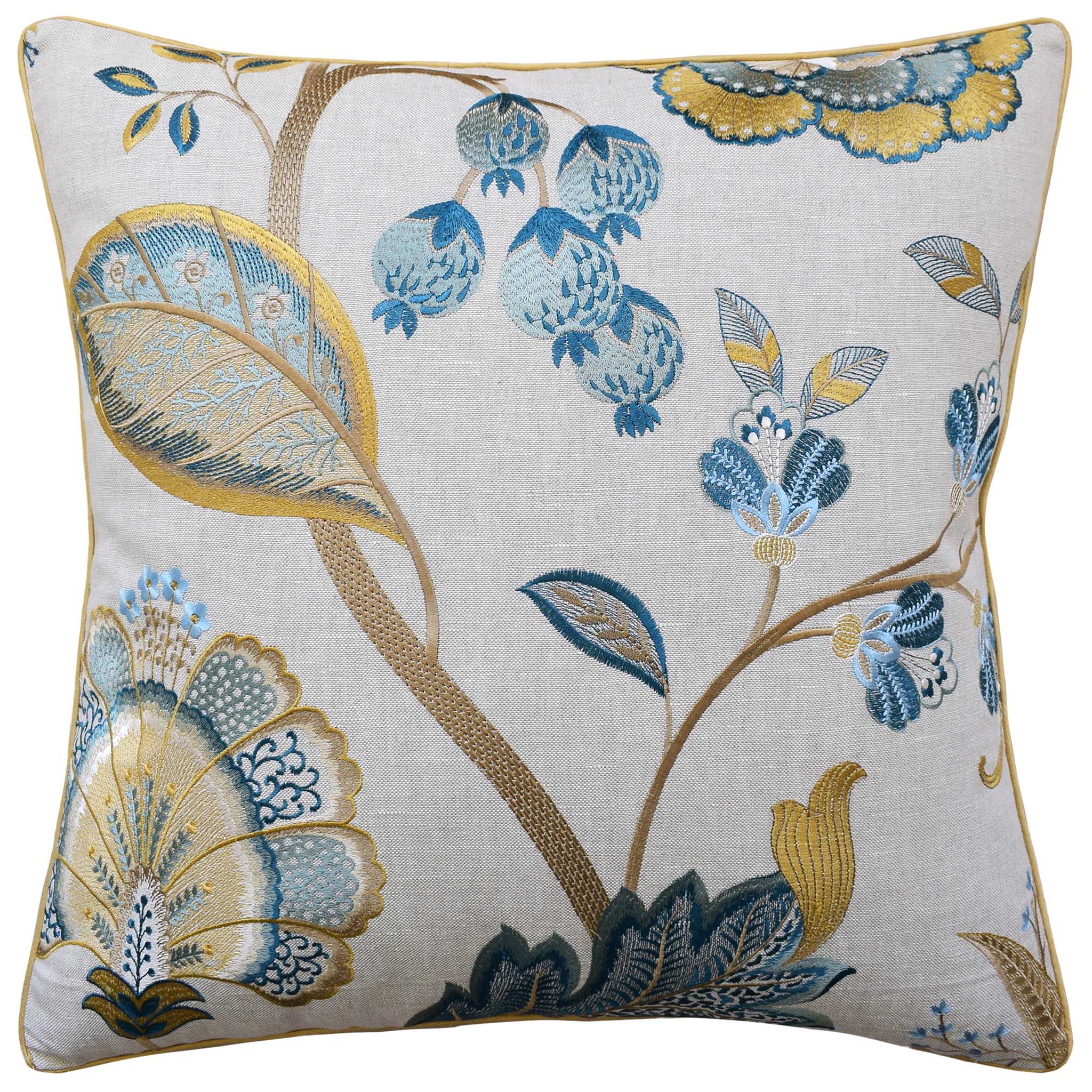 Ryan Studio Decorative Pillow Aston Embroidery - Teal -