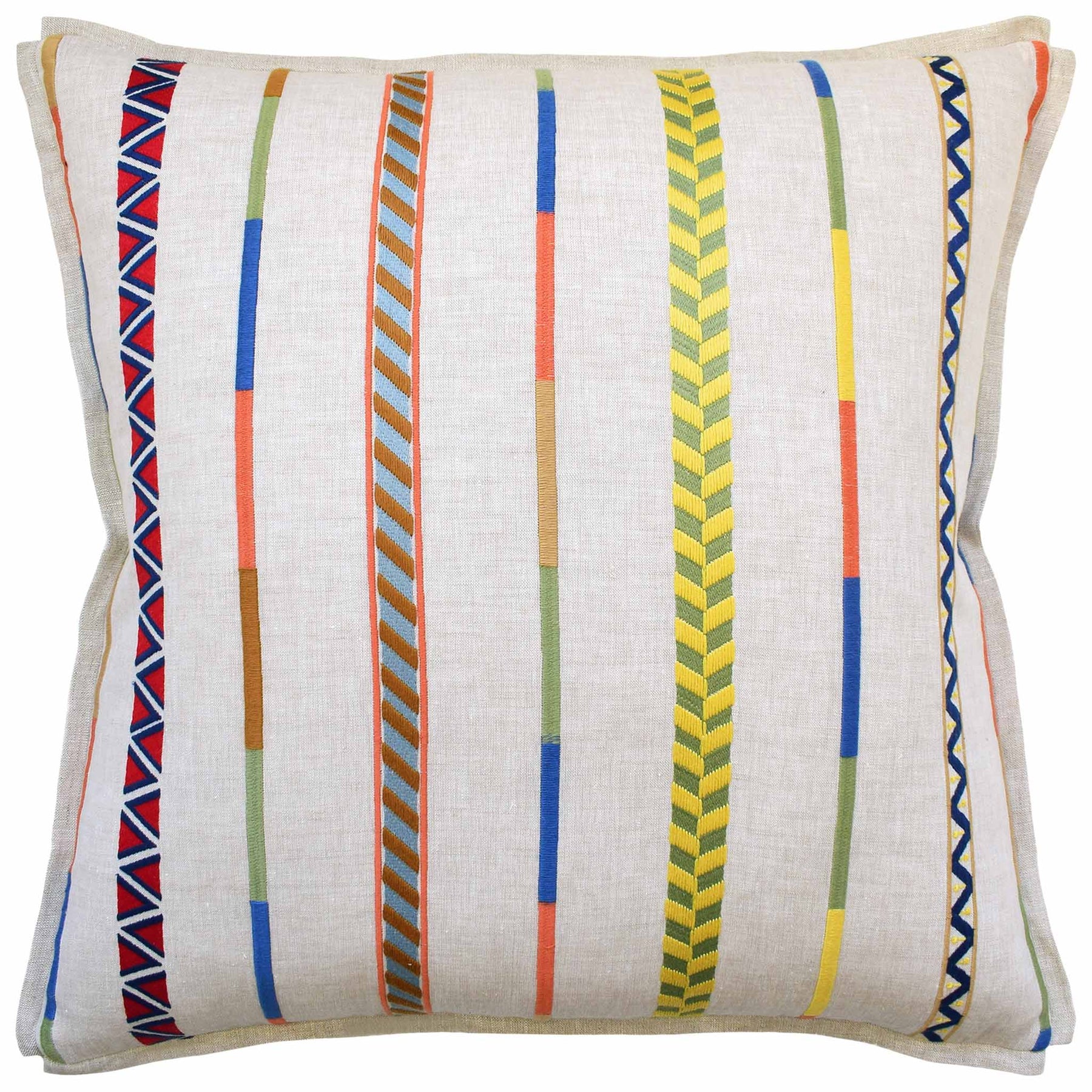 An image of Ryan Studio Decorative Pillow - Backdrop Coral/ Sage