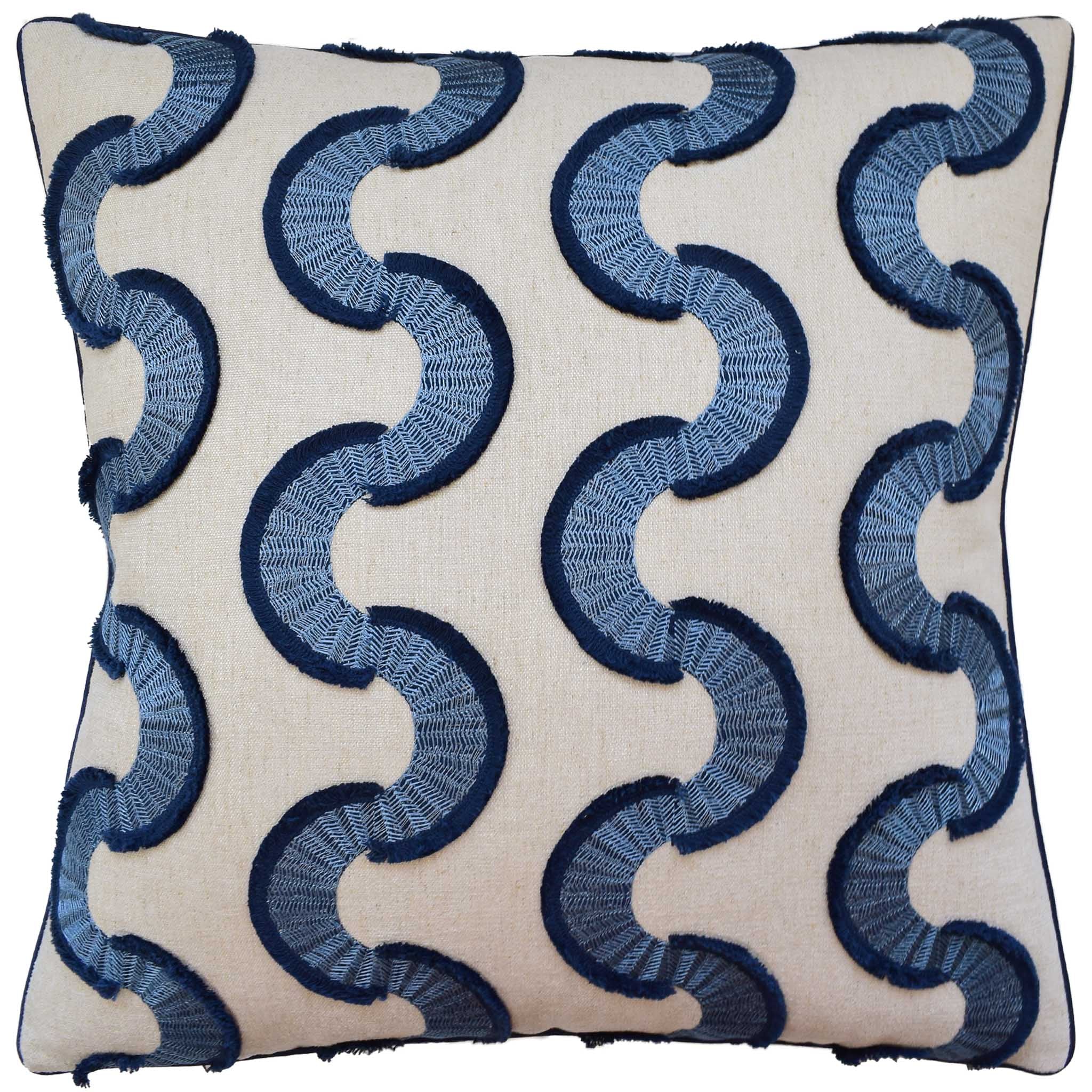 Ryan Studio Snake Stitch Decorative Pillow