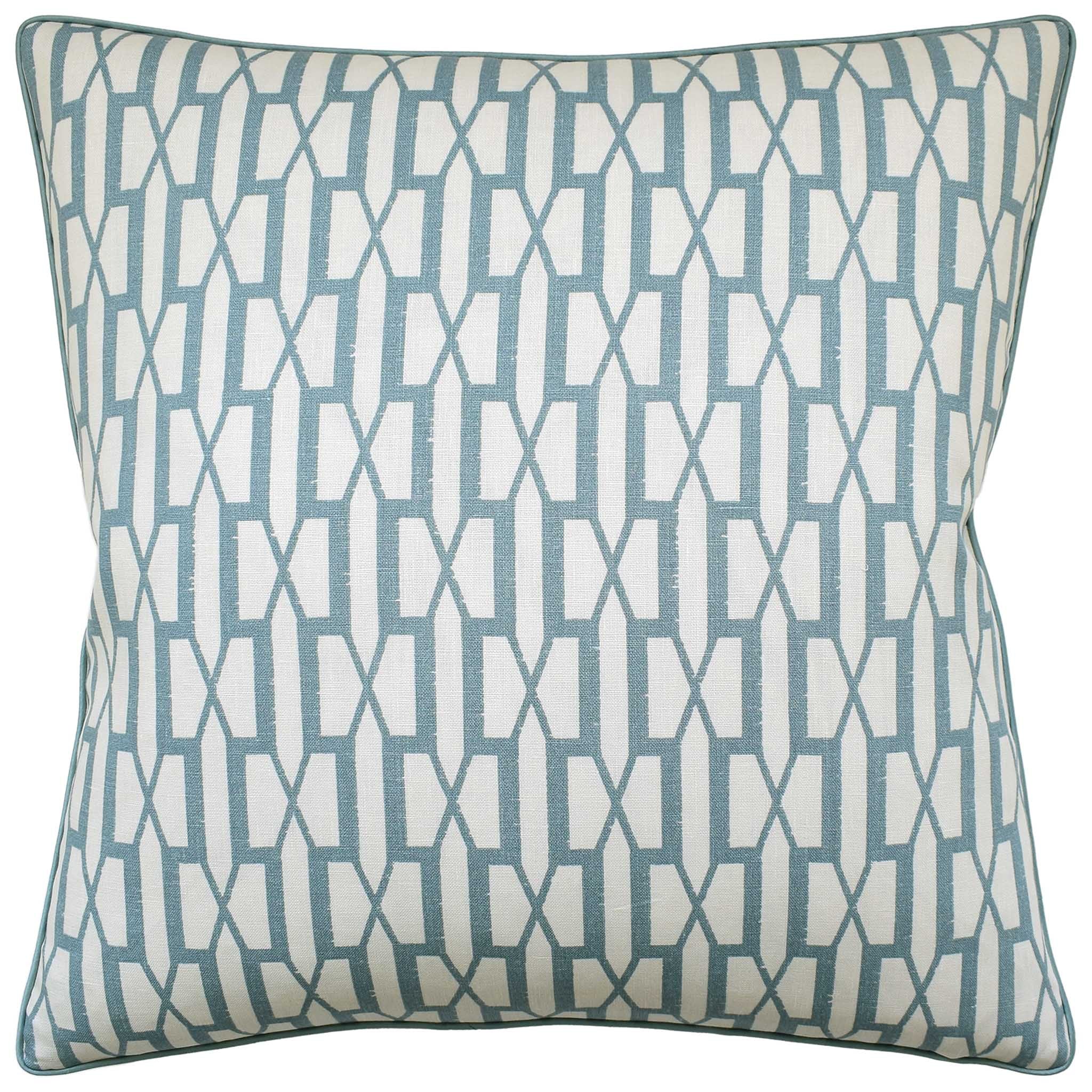 Ryan Studio Belvedere 22" Decorative Pillow - Peacock Blue