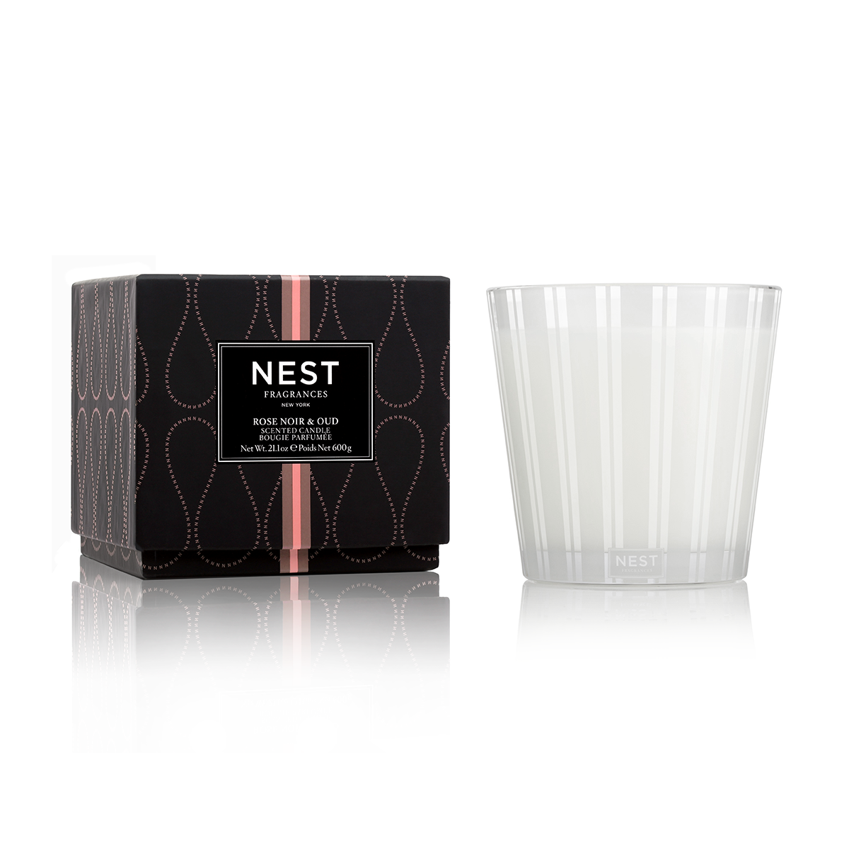 An image of Nest Fragrances Rose Noir & Oud 3-Wick Candle 21.2 oz