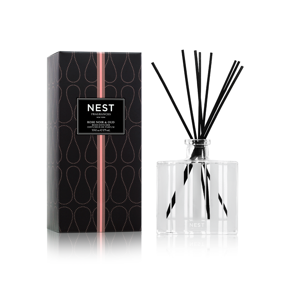 An image of Nest Fragrances Rose Noir & Oud Reed Diffuser 5.9 fl oz
