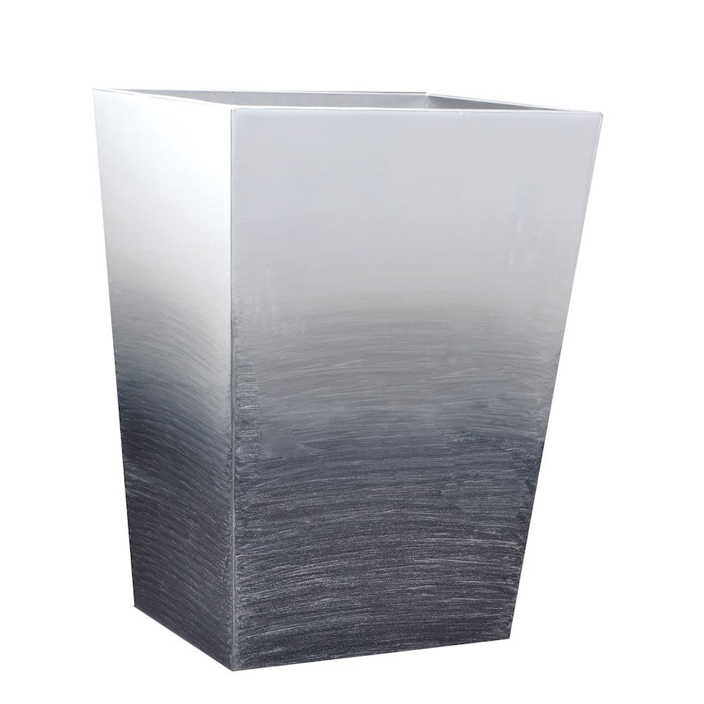 Mike and Ally Ombre Grey Straight Wastebasket