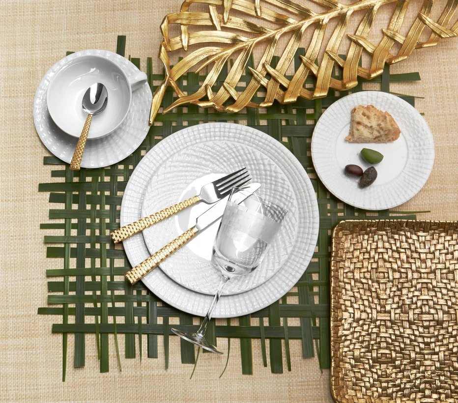 An image of Michael Aram Gold Matzah Plate