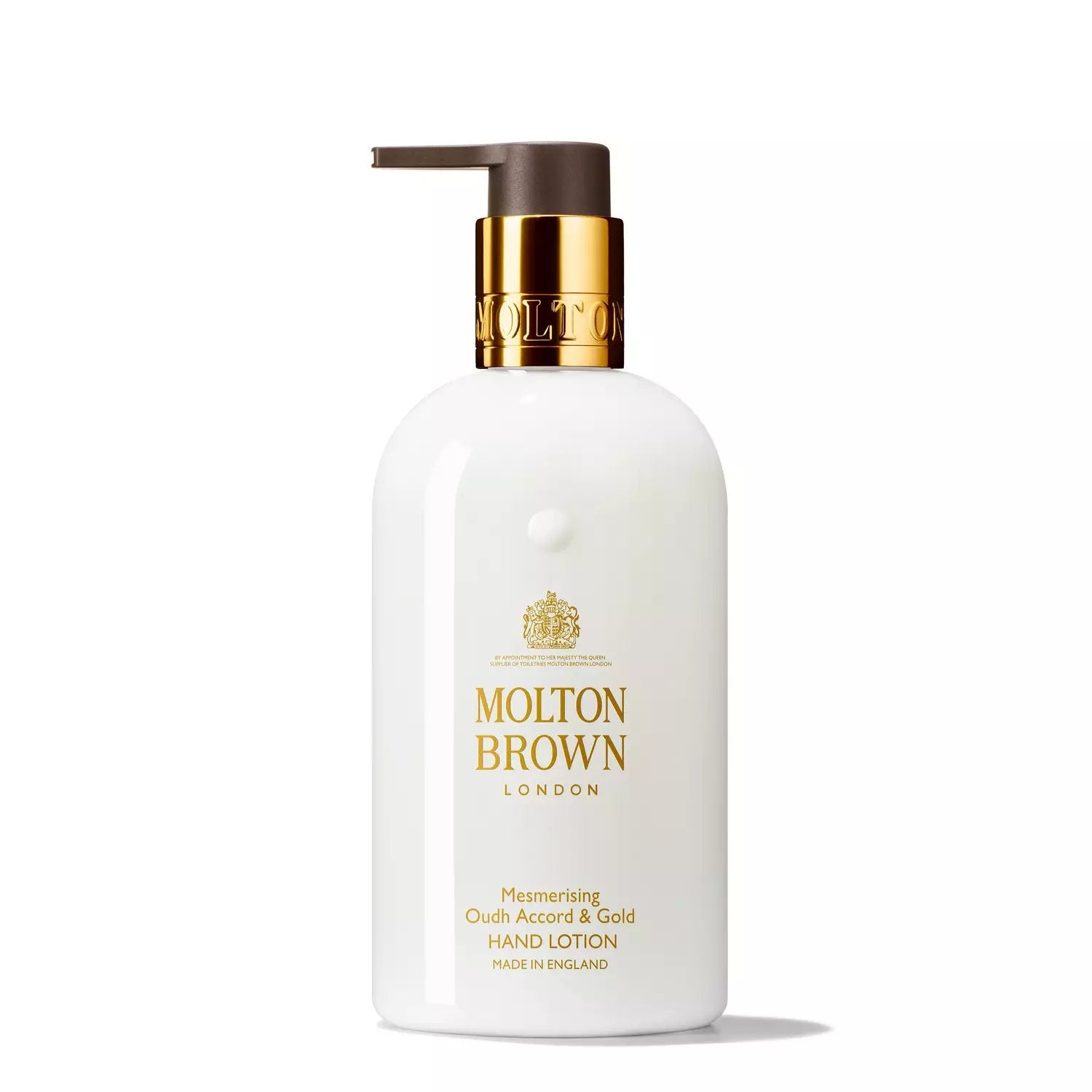 An image of Molton Brown Mesmerizing Oudh Accord & Gold Hand Lotion 10 fl oz
