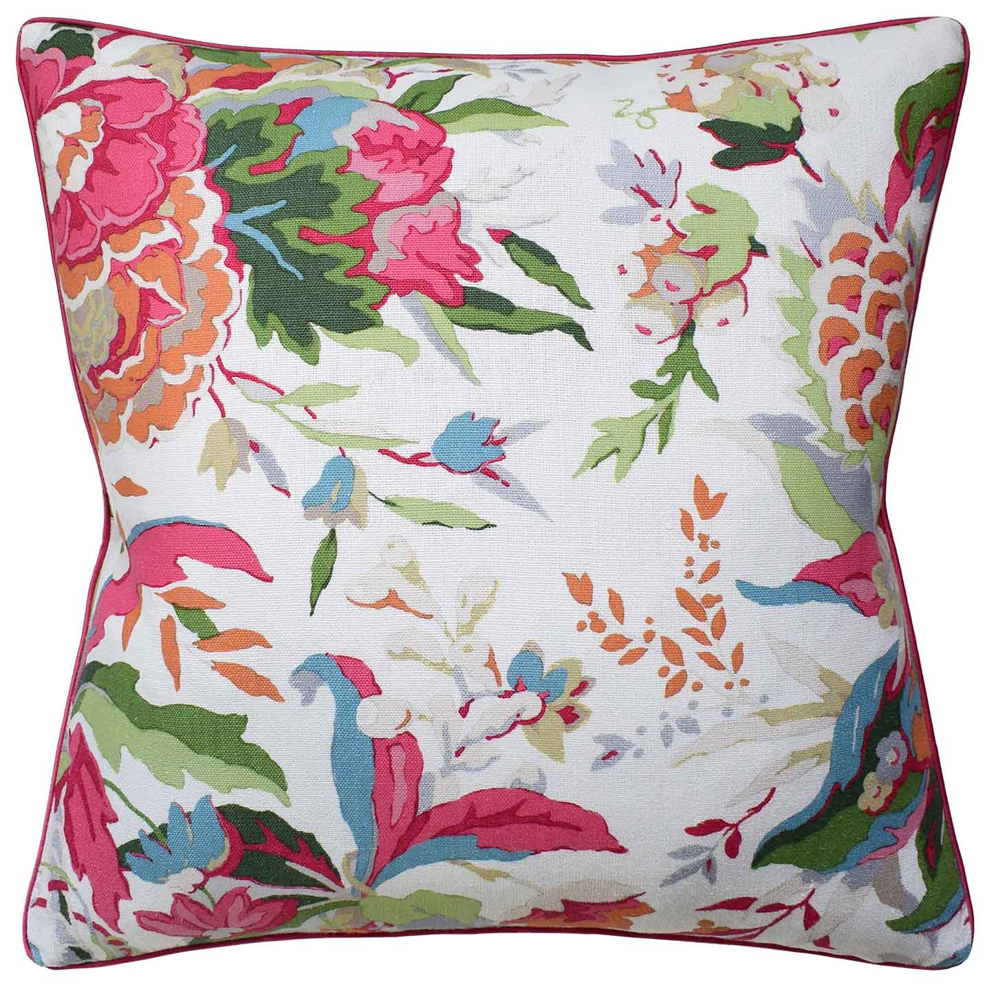 An image of Ryan Studio Horseshoe Bay Pink/Orange Decorative Pillow