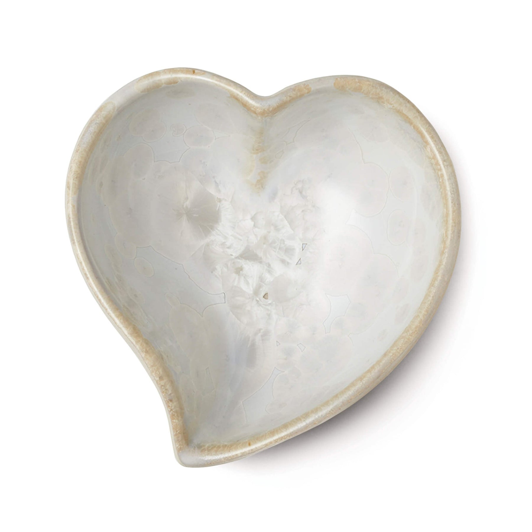 An image of Simon Pearce Crystalline Twist Heart Bowl