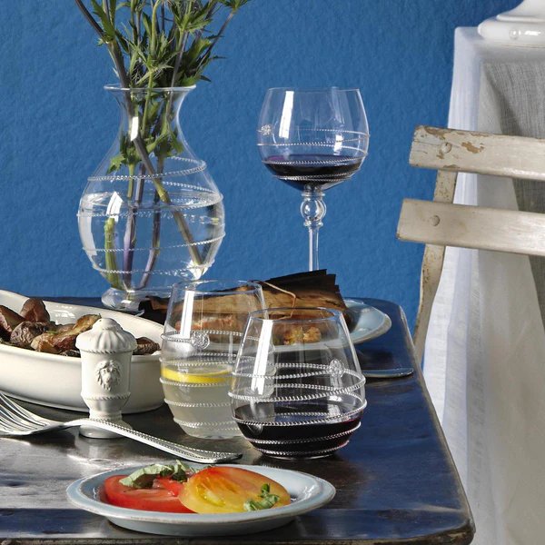 An image of Juliska Amalia Stemless White Wine Glass