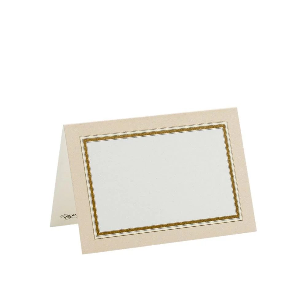 Caspari Gold Border Place Card Set