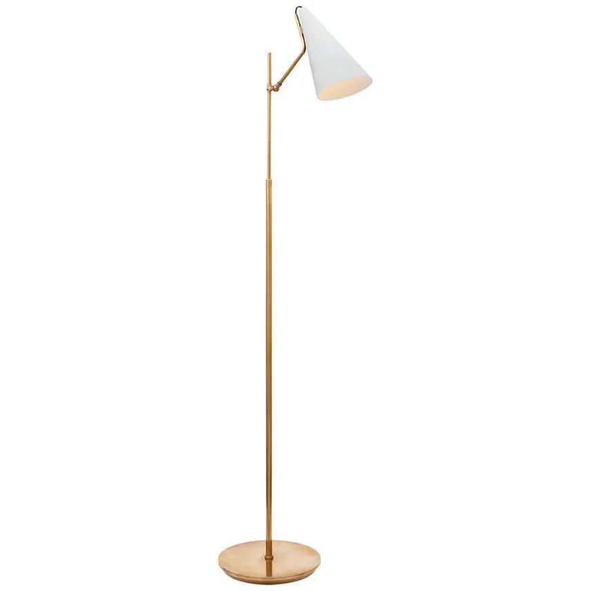 Visual Comfort Clemente Floor Lamp in Plaster White