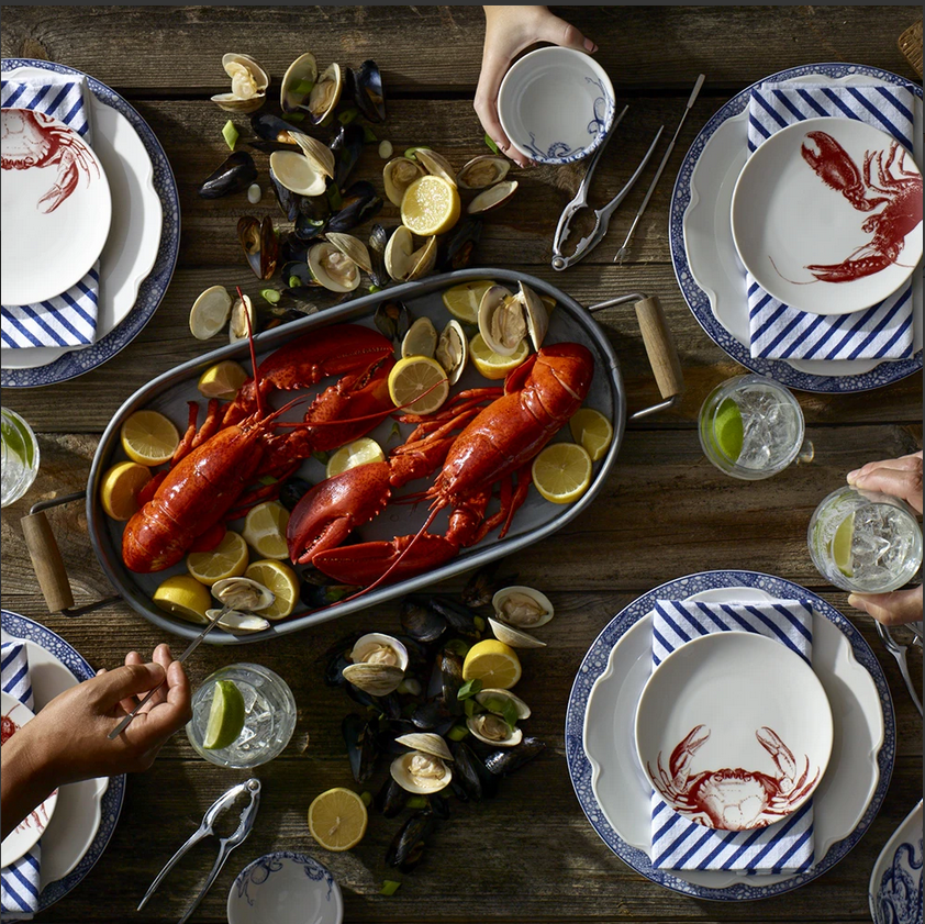 An image of Caskata Crabs Red Canapes - Set of 4
