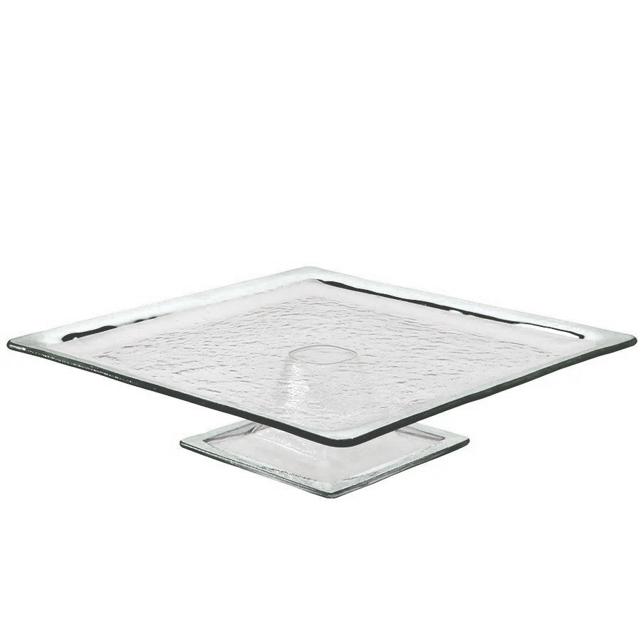 Annieglass Roman Antique Square Cake Stand