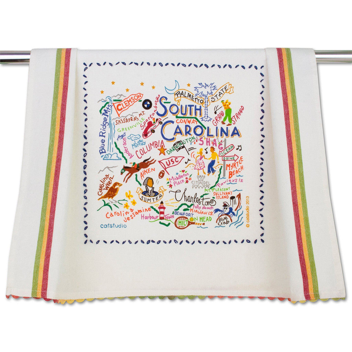 An image of Catstudio South Carolina Dish Towel