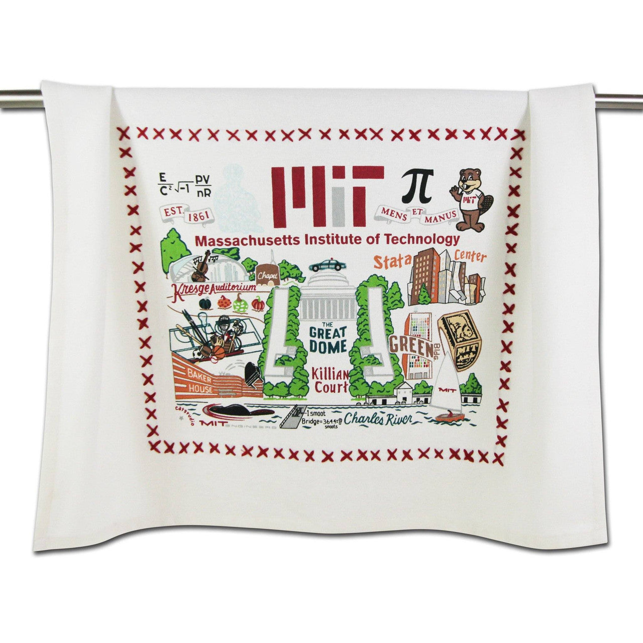 An image of Catstudio Massachusetts Institute of Technology Dish Towel