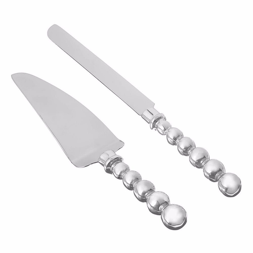 Mariposa Pearled Cake Server Set