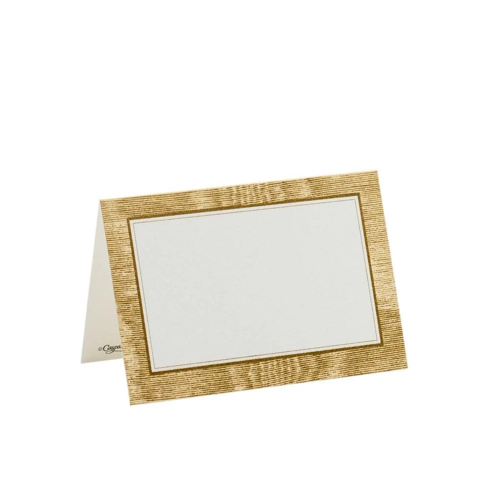 Caspari Moire Gold Place Card Set