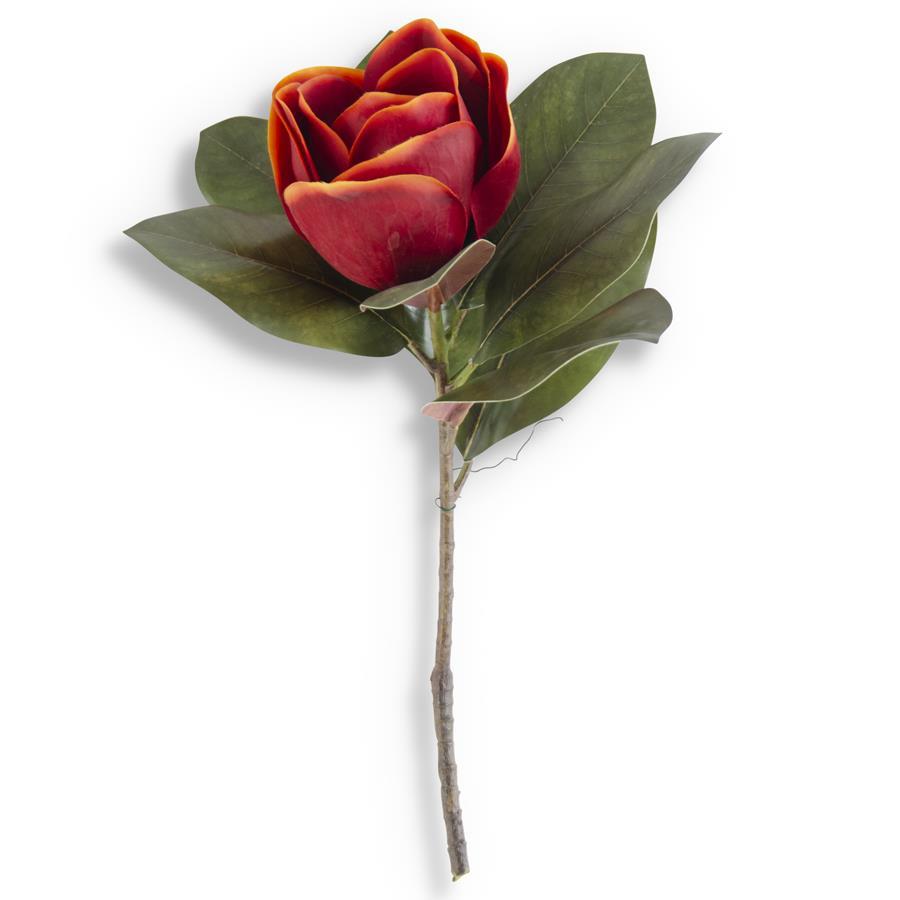 K & K 17" Orange Magnolia Stem