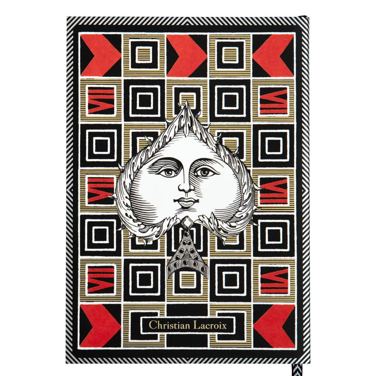 An image of Hachette Christian Lacroix A5 Poker Face Notebook