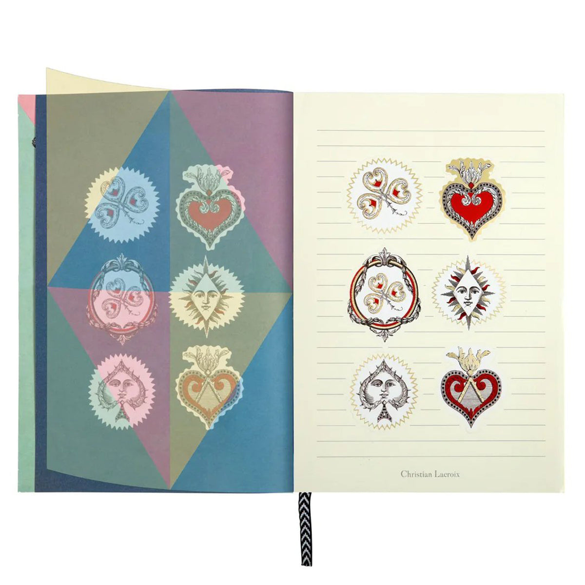 An image of Hachette Christian Lacroix A5 Poker Face Notebook