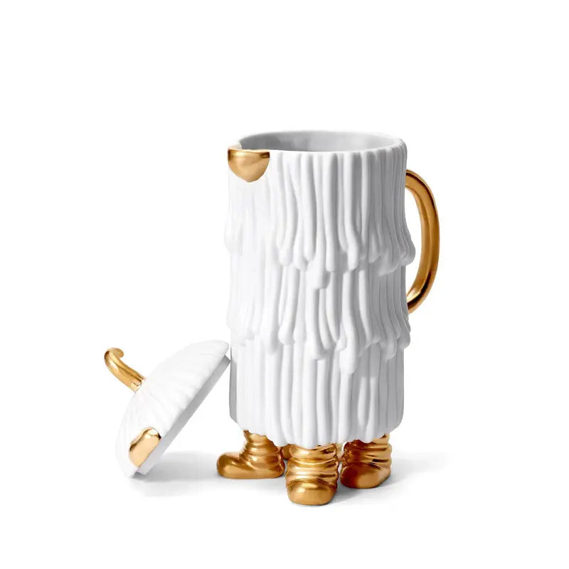 L'Objet Haas Brothers Collection Djuna Coffee + Tea Pot - White