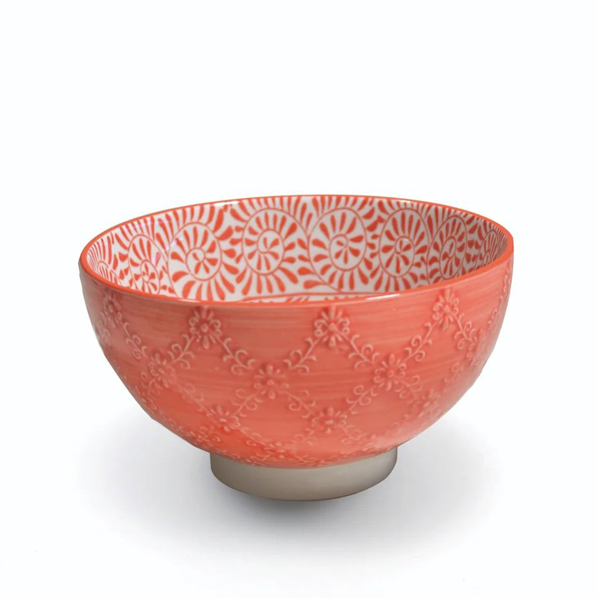 An image of Zafferano America Orange Tue Textured Bowl - Small