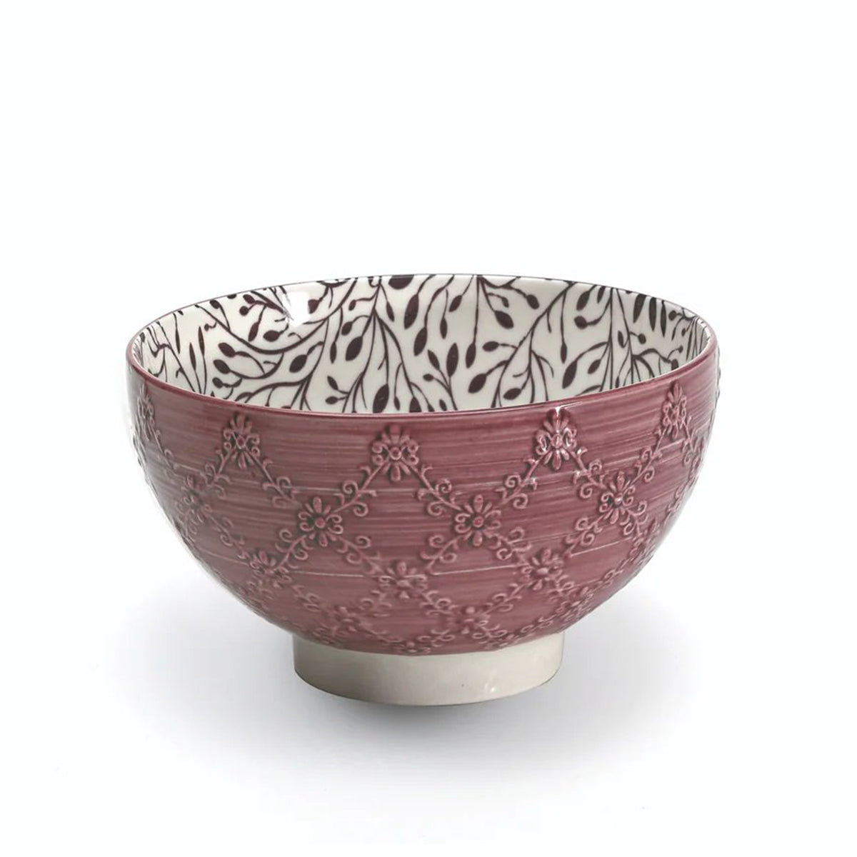 An image of Zafferano America Purple Tue Textured Bowl - Small