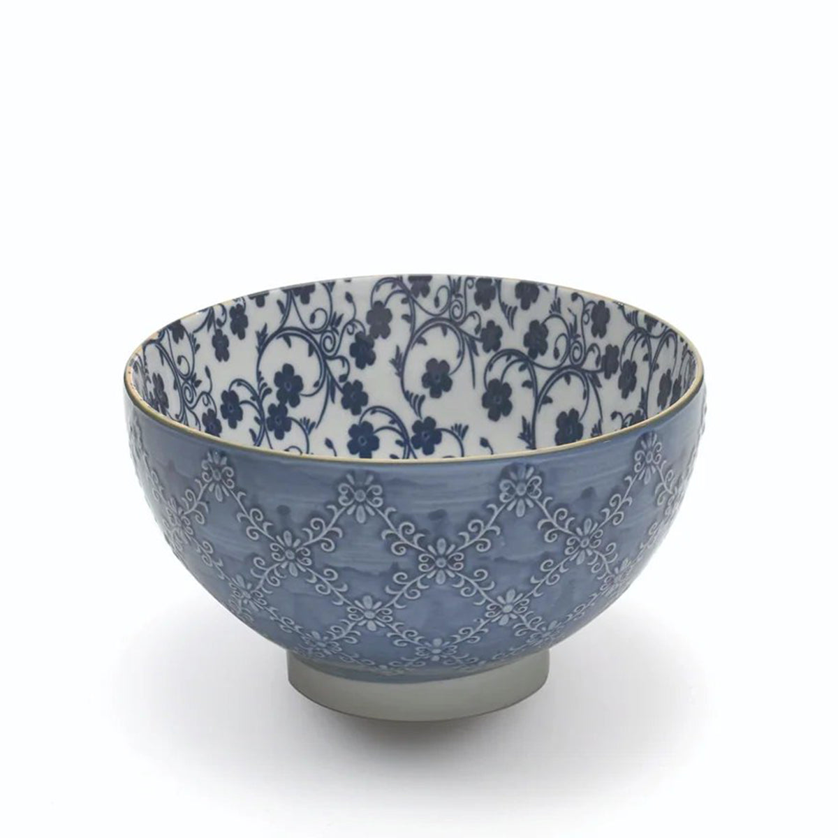 Zafferano America Blue Tue Textured Bowl - Medium