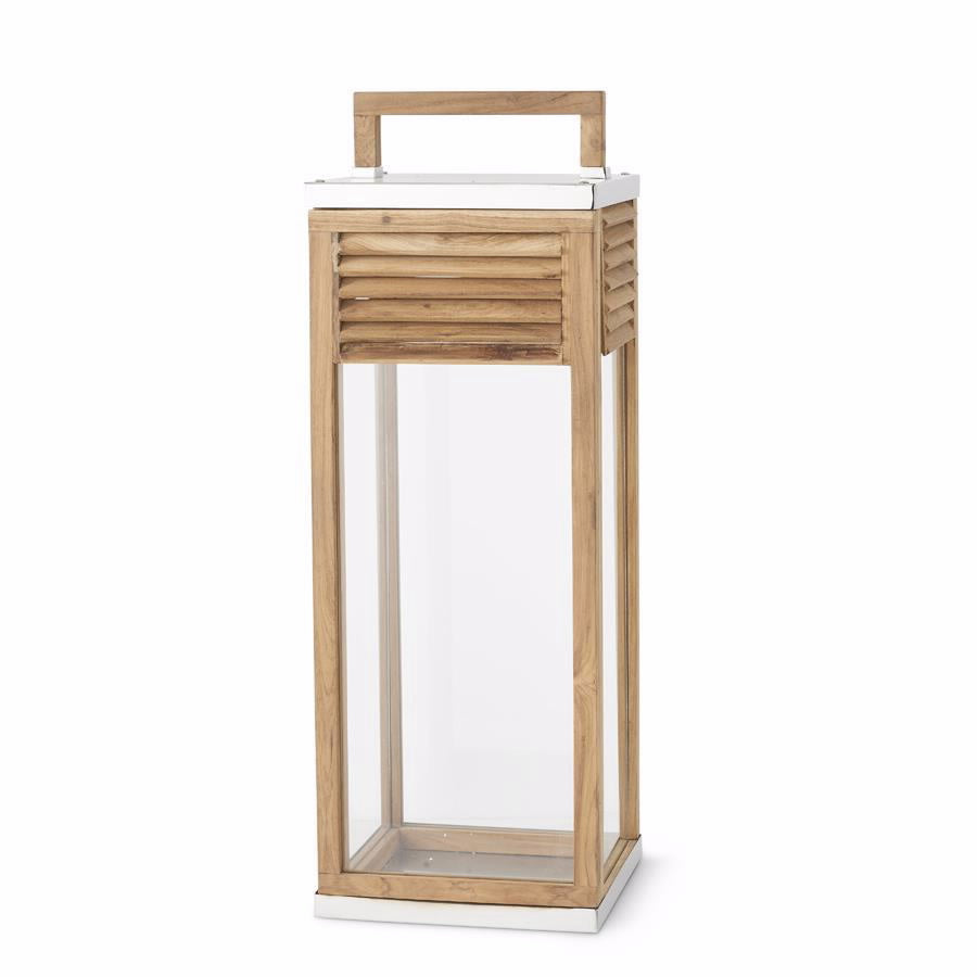 K & K 35.5" St. Tropez Shutter Square Lantern