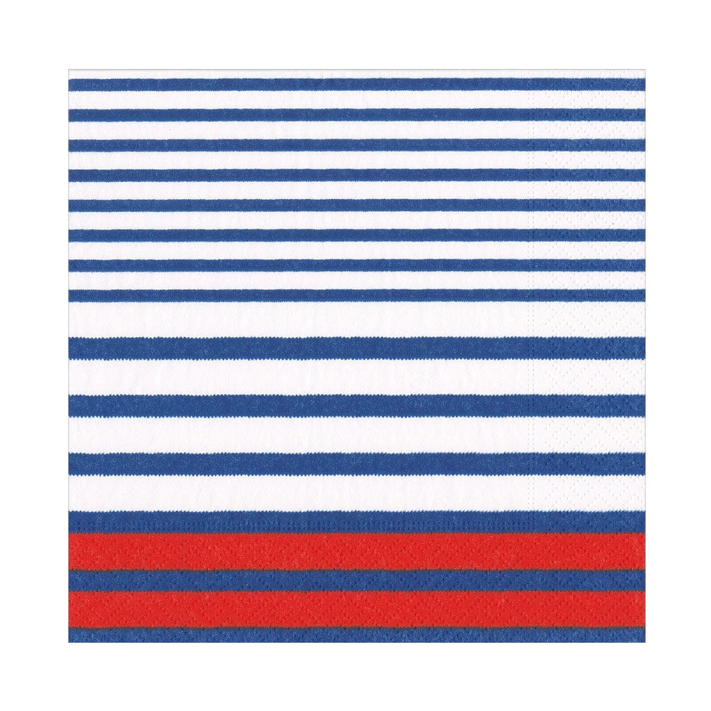 Caspari Breton Stripe Luncheon Napkins