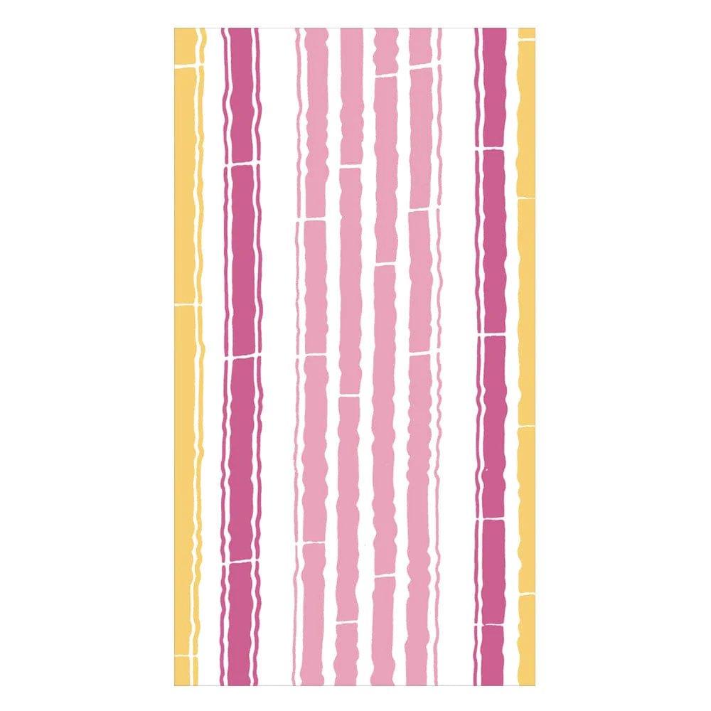 Caspari Bamboo Stripe Guest Towels